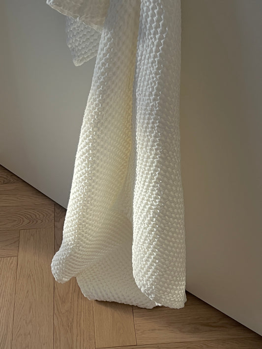 WAFFLE TOWEL WHITE LARGE