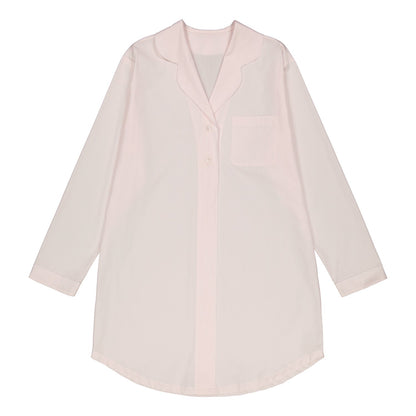 COTTON NIGHTSHIRT PINK/WHITE