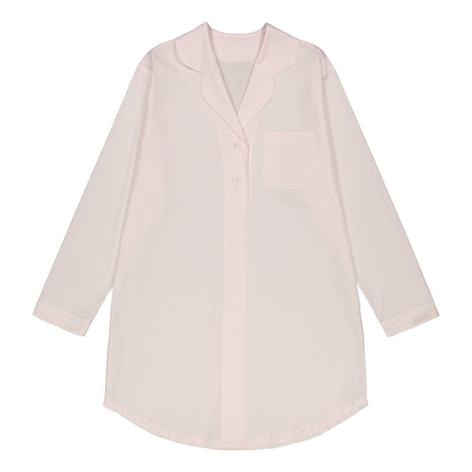 COTTON NIGHTSHIRT PINK/WHITE