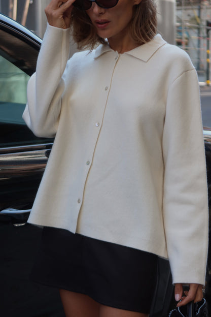 CASHMERE JACKET CREME