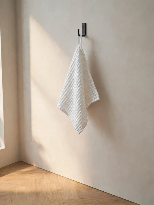 WAFFLE TOWEL WHITE SMALL