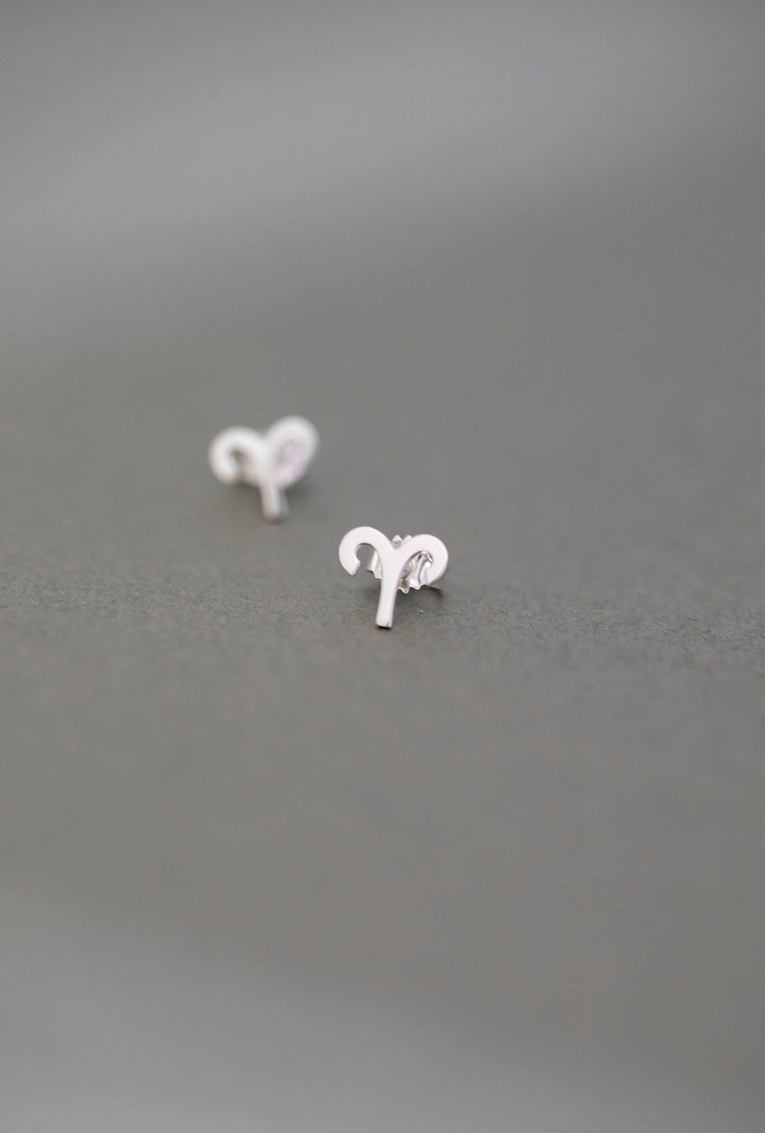 ZODIAC STUD EARRINGS ARIES SILVER