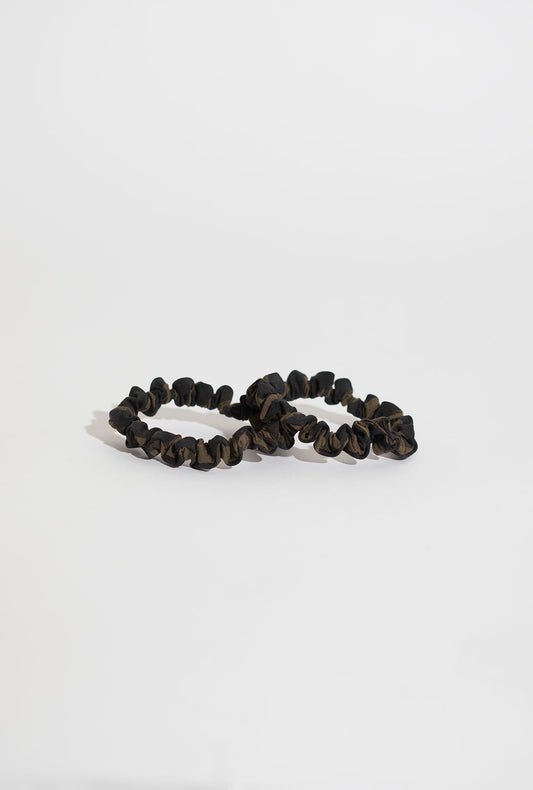 SKINNY SCRUNCHIES HELSINKI ATELIER BLACK/BROWN CHECK
