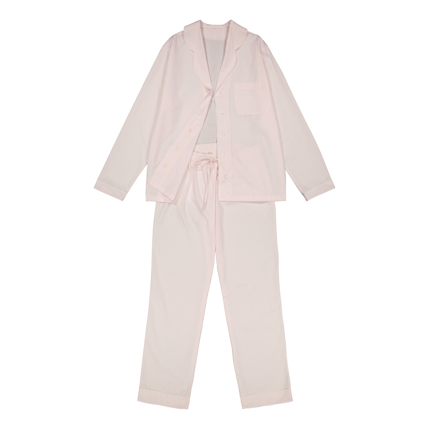 PINK/WHITE COTTON PYJAMA