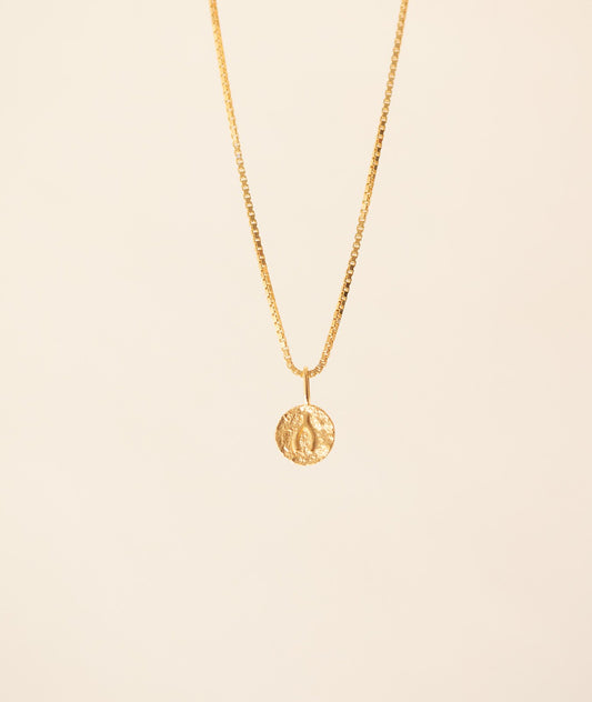 WISHBONE SYMBOL PENDANT GOLD